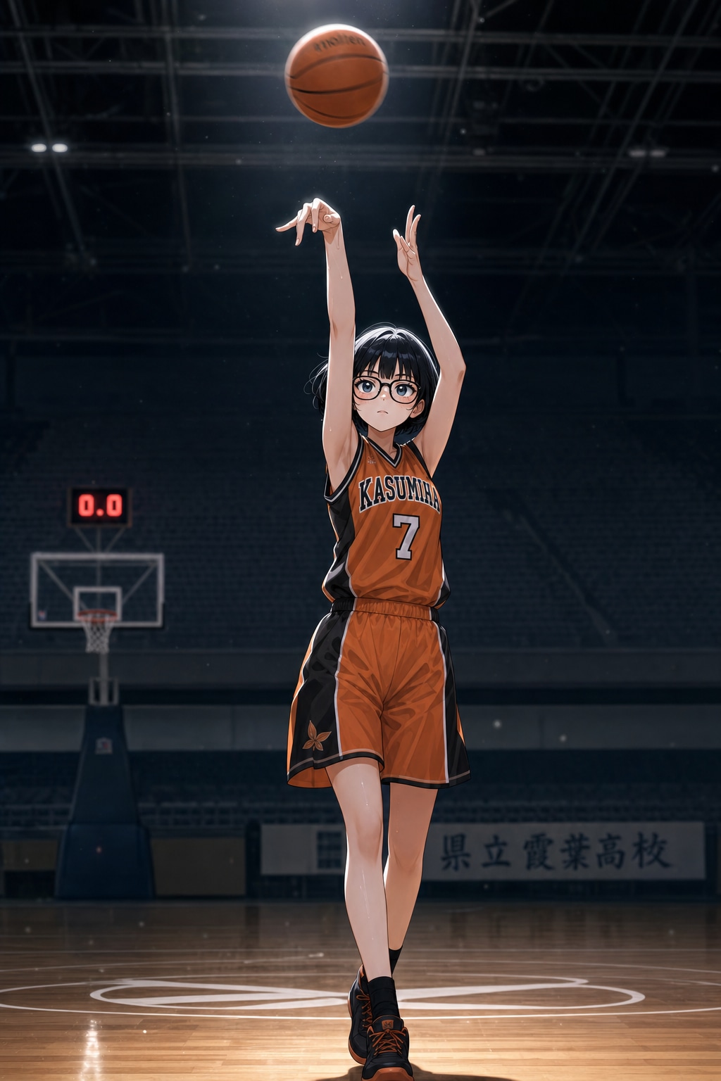 スリーを放つ菜津美