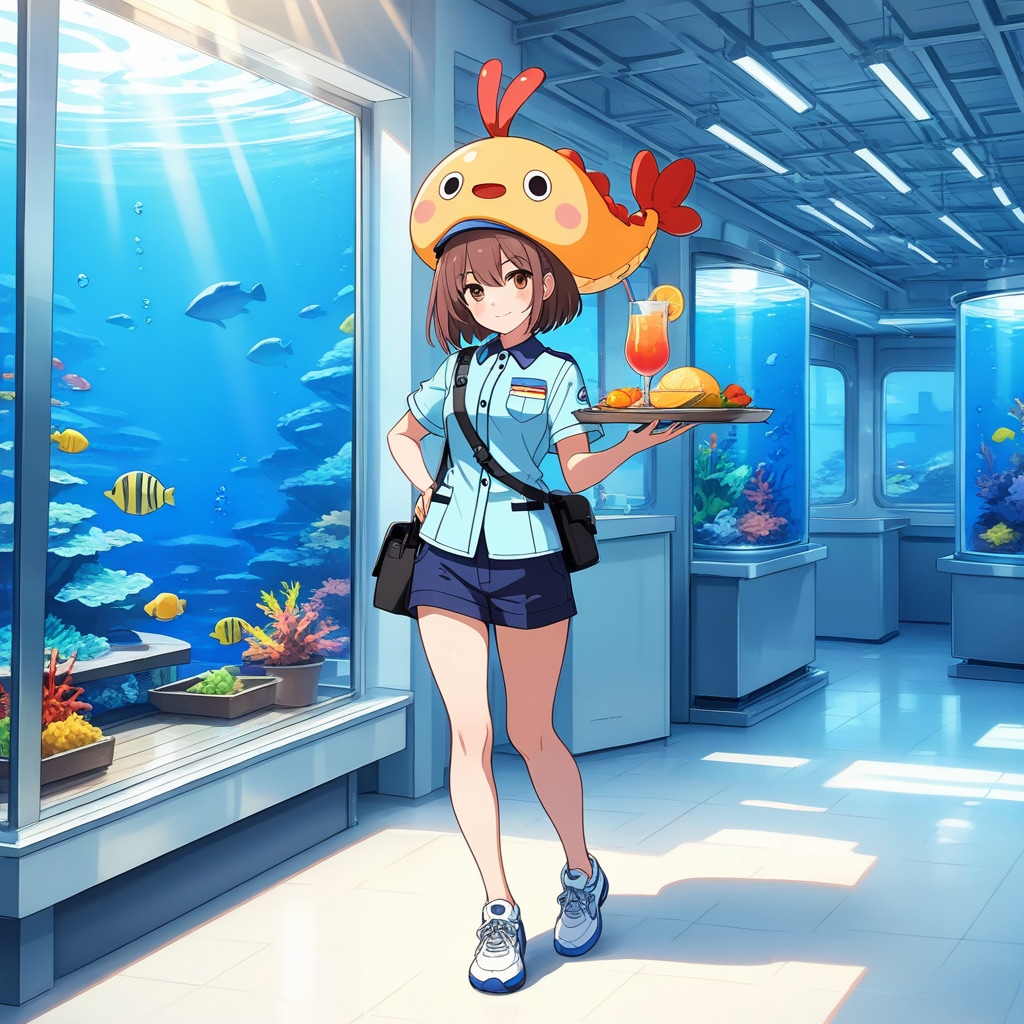 真夏の水族館アルバイト