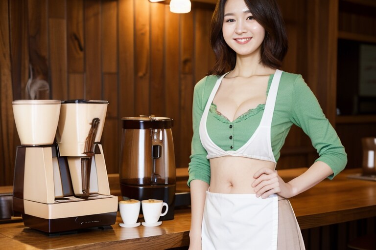 バリスタのお姉さん