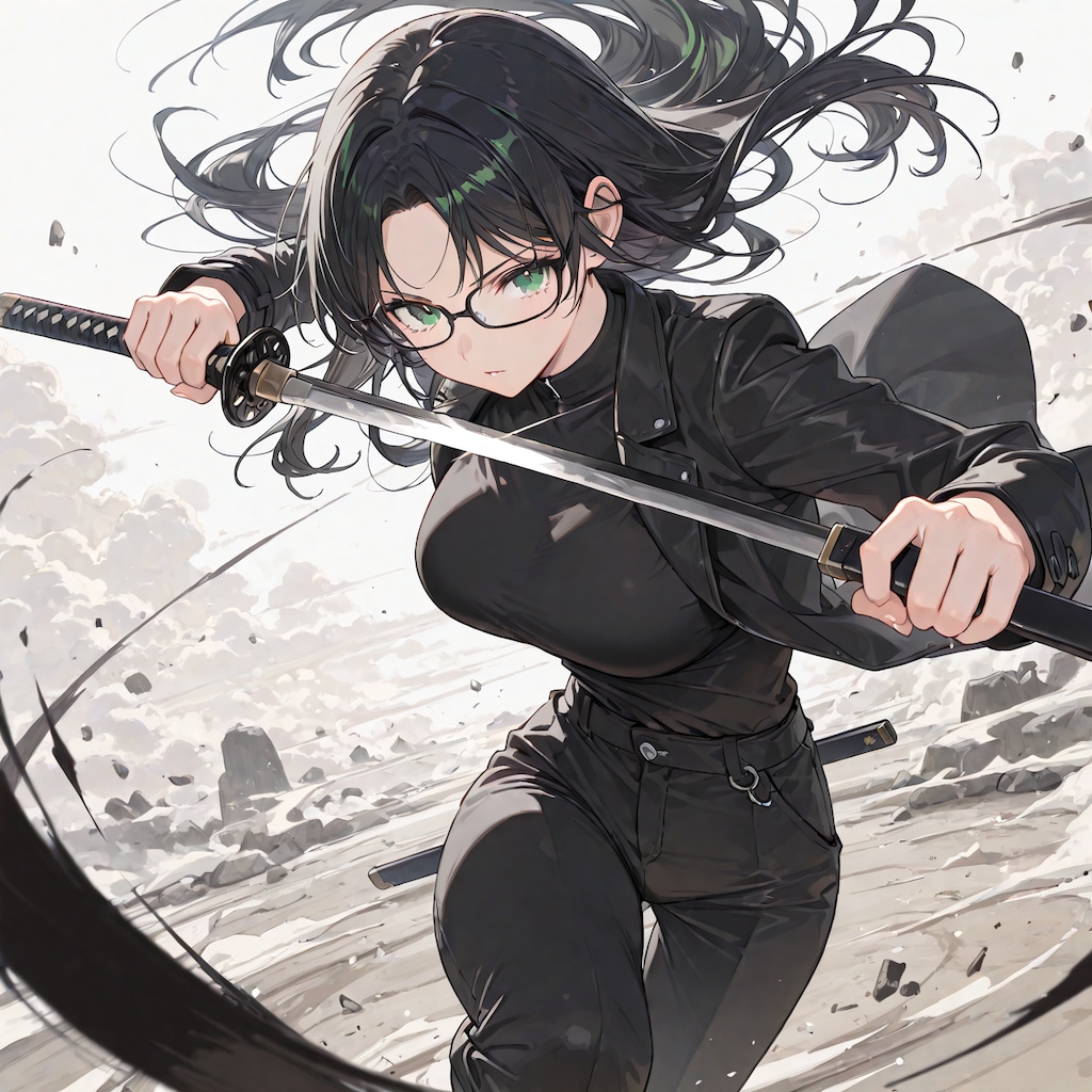黒衣ノ刀、静寂ヲ穿ツ。