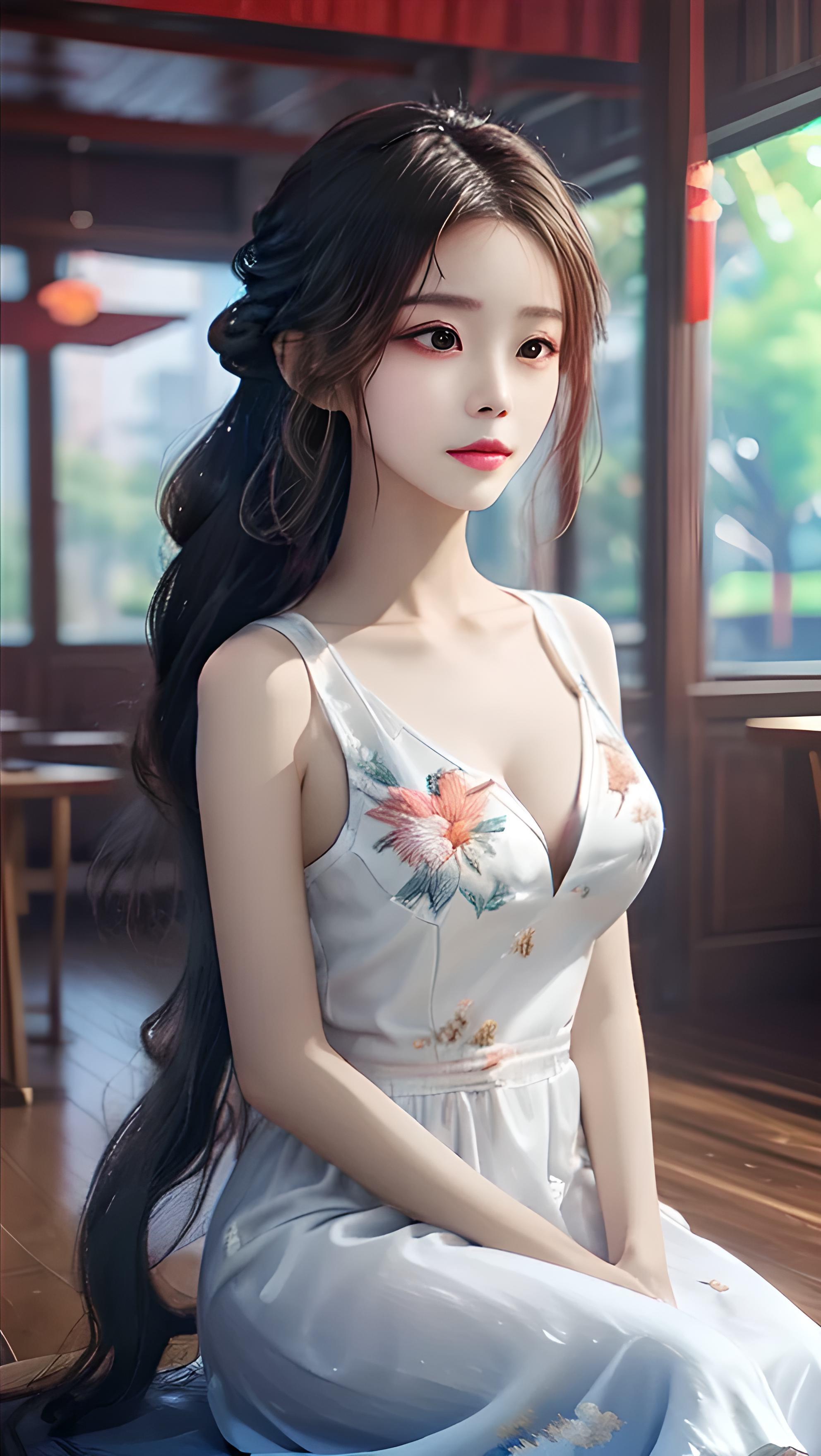 美女の見つめる先‼️By.Tiz