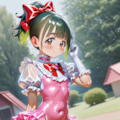 子犬とポニテちゃん 2枚目