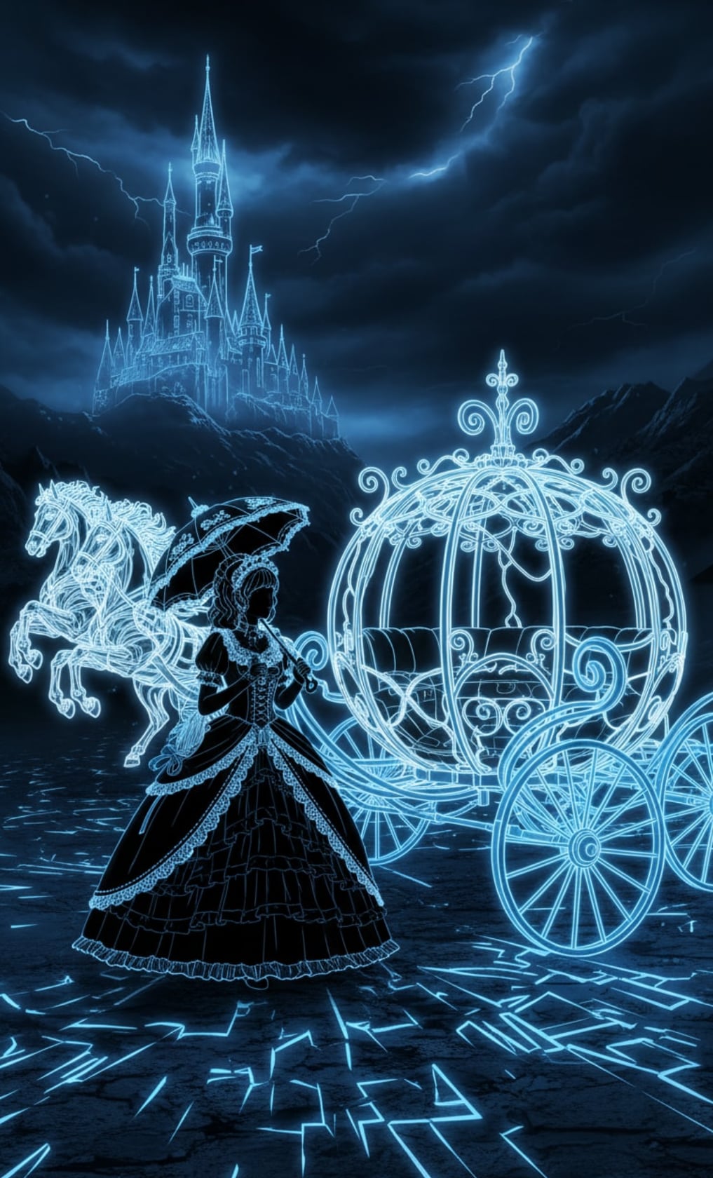 Gothic Lolita Cinderella & Pumpkin Carriage | の人気AIイラスト・グラビア