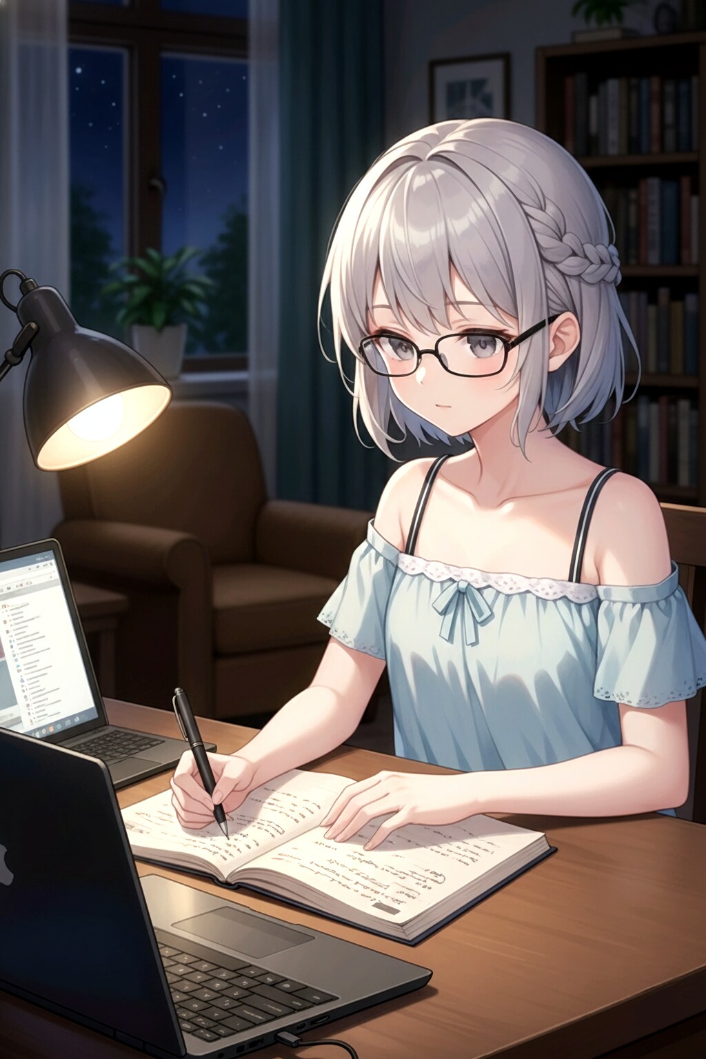 ある日の夜とある日の夜の私(化身)