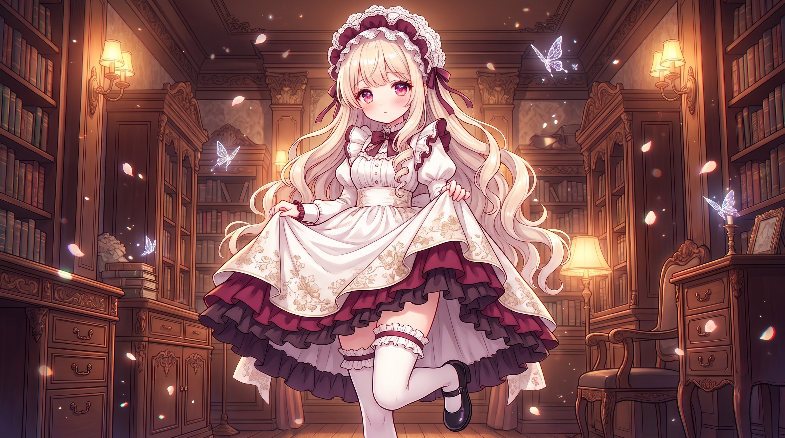薔薇燭影の書庫姫 | の人気AIイラスト・グラビア