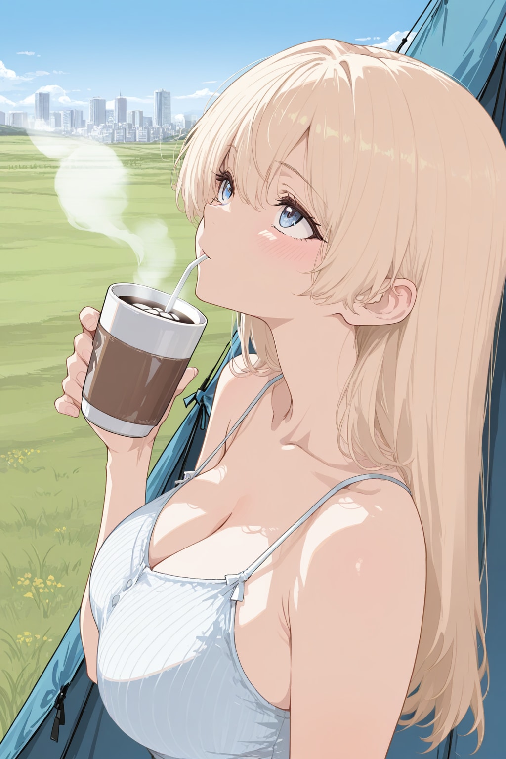 金髪さんのアウトドア