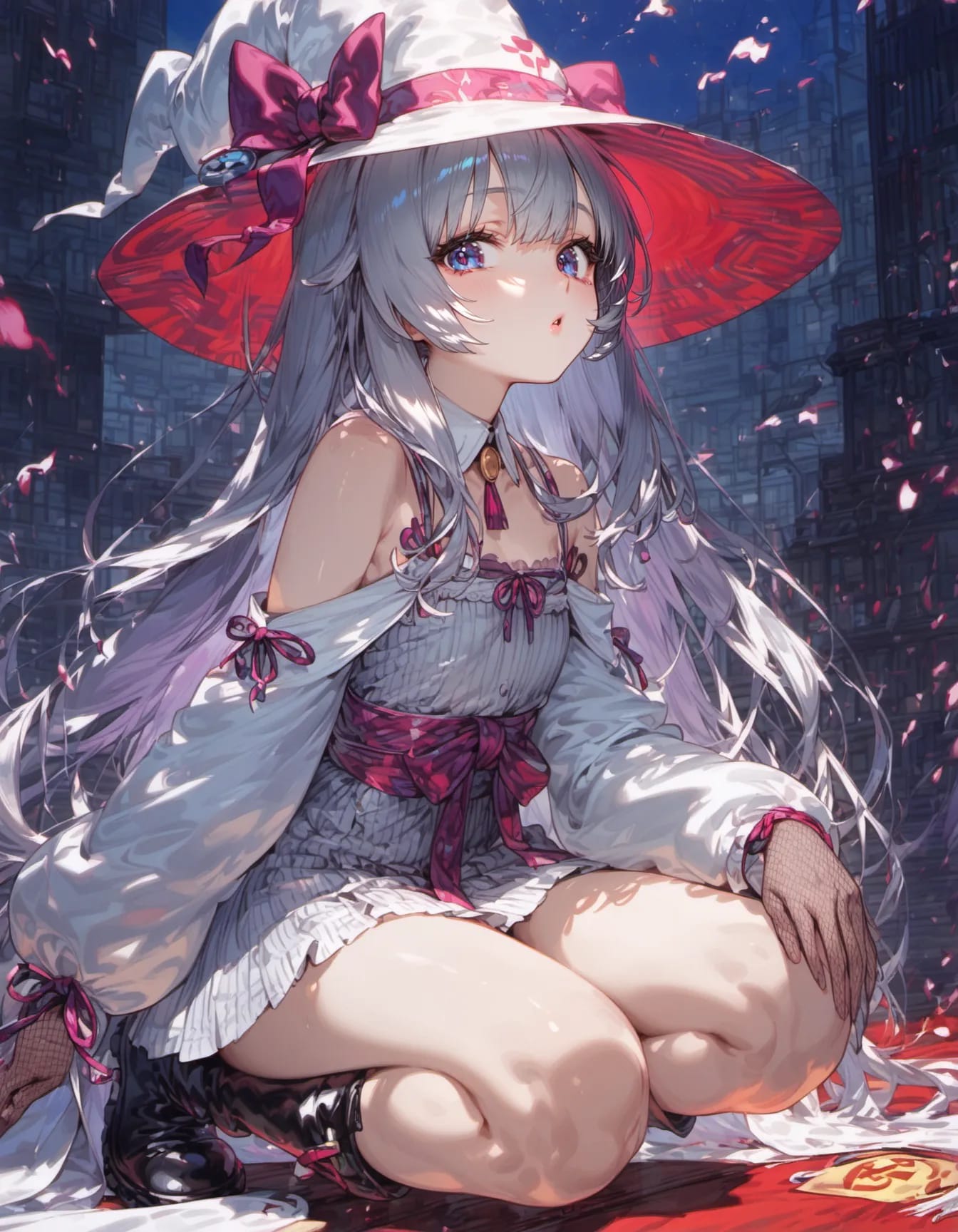 Sorcery in the Falling Blossom | の人気AIイラスト・グラビア