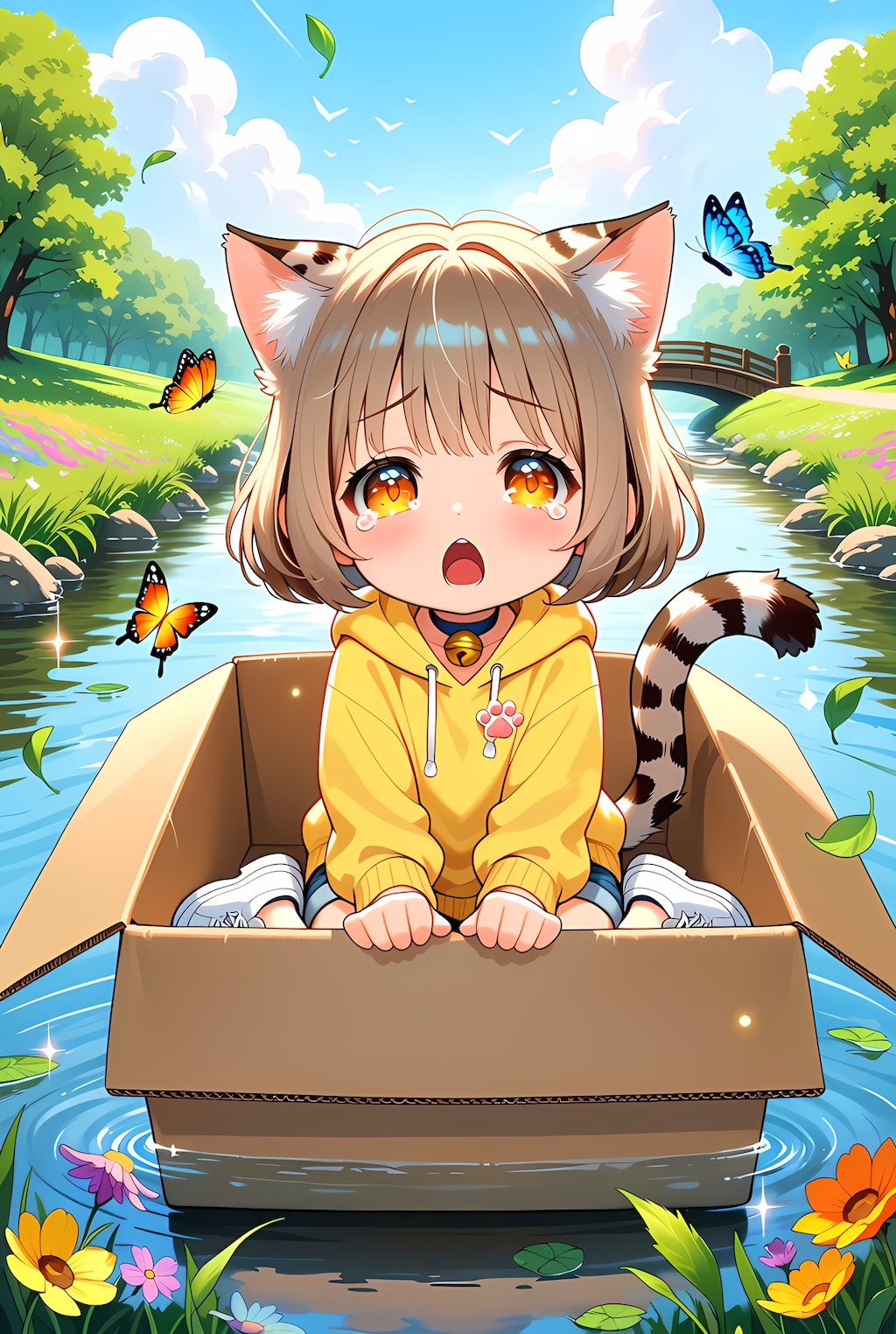 流された子猫ちゃん