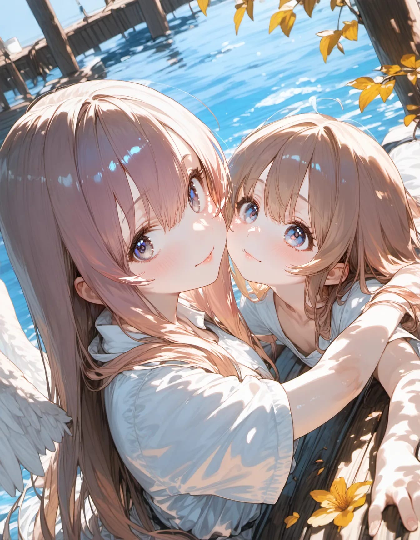 Two Angels by the Water