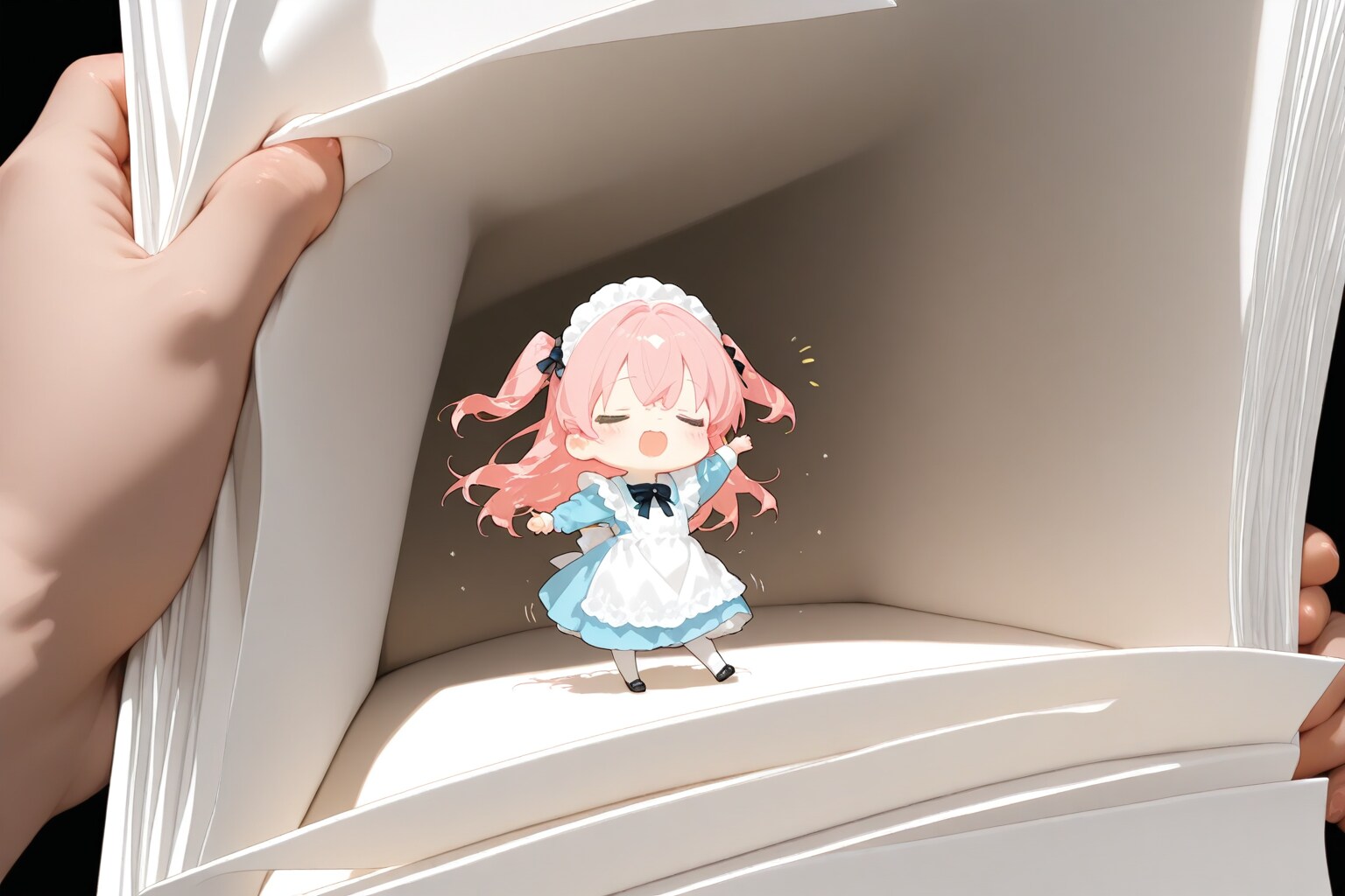 紙の上で踊る人々 | の人気AIイラスト・グラビア