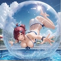 リボンちゃん in 風船 2枚目