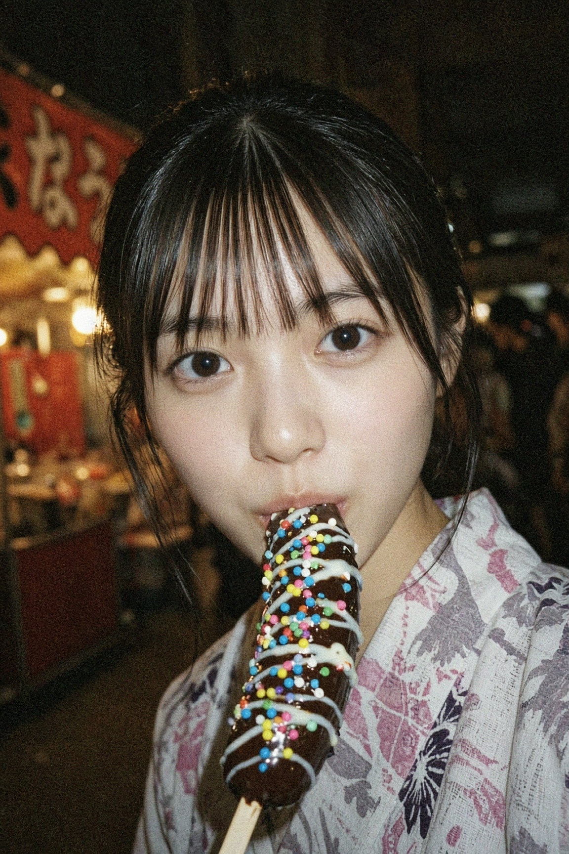 夏祭りチョコバナナ