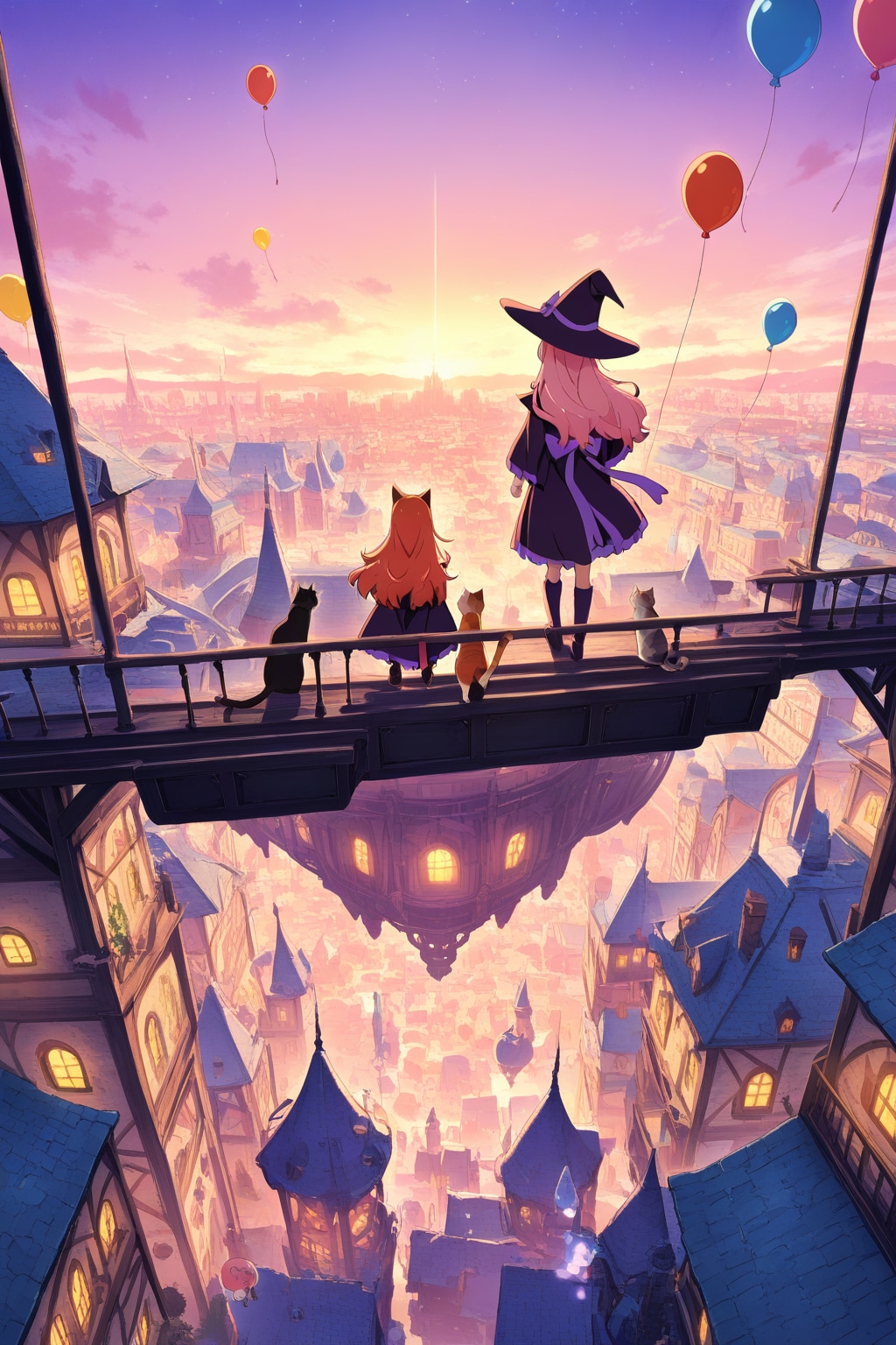 魔女と風船🎈 | の人気AIイラスト・グラビア