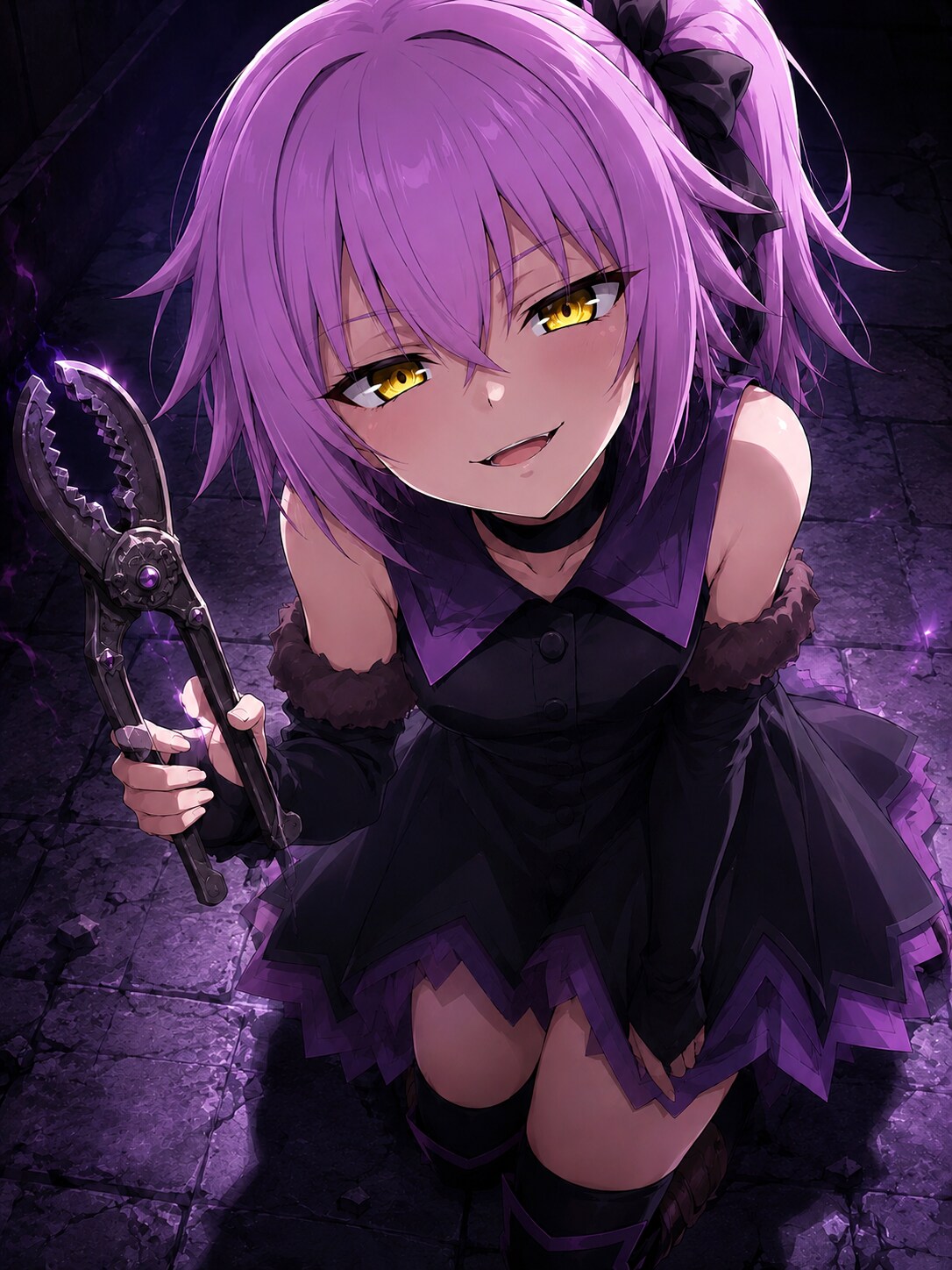 逆らったら……どうなるかわかってるよね？💜 | の人気AIイラスト・グラビア