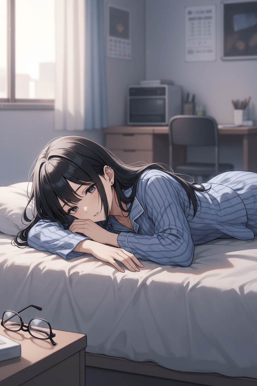 制服少女の朝