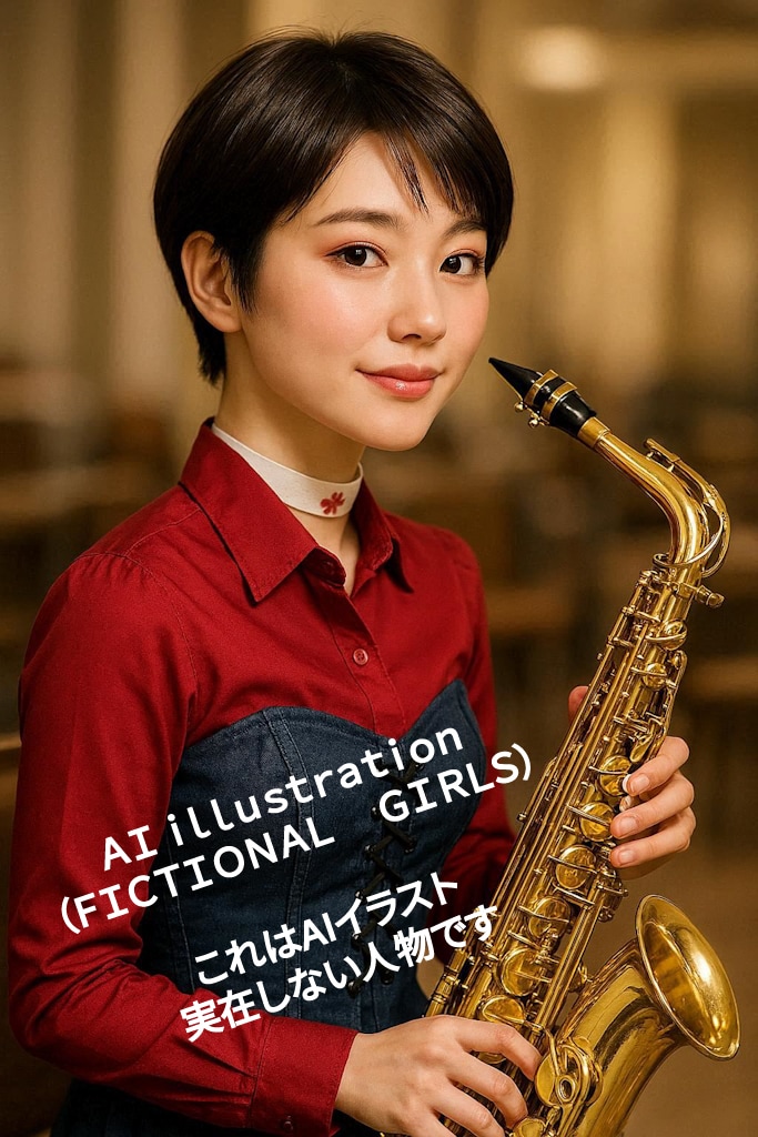 演奏会当日にショートカットになって現れたお姉さん | の人気AIイラスト・グラビア