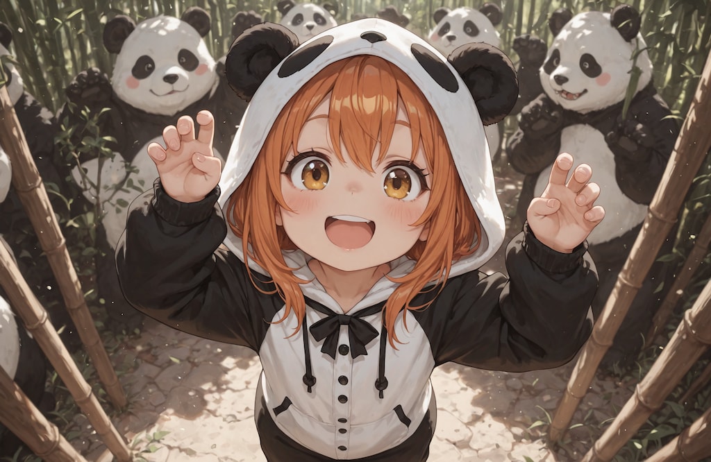 【耐久テスト】パンダ5匹　崩壊