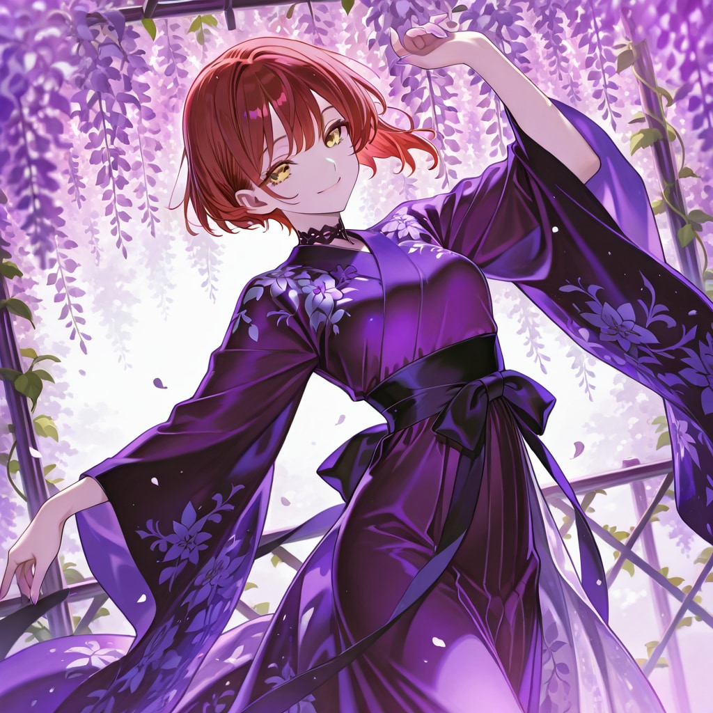 藤棚で舞う（１）秋津七海　ECHIDNA