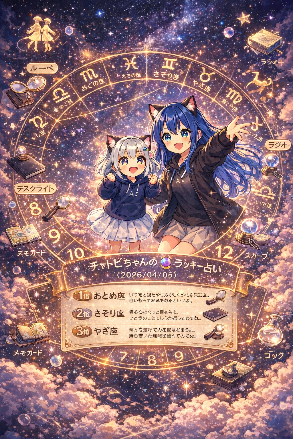 チャトピちゃん占い(04/05) | の人気AIイラスト・グラビア