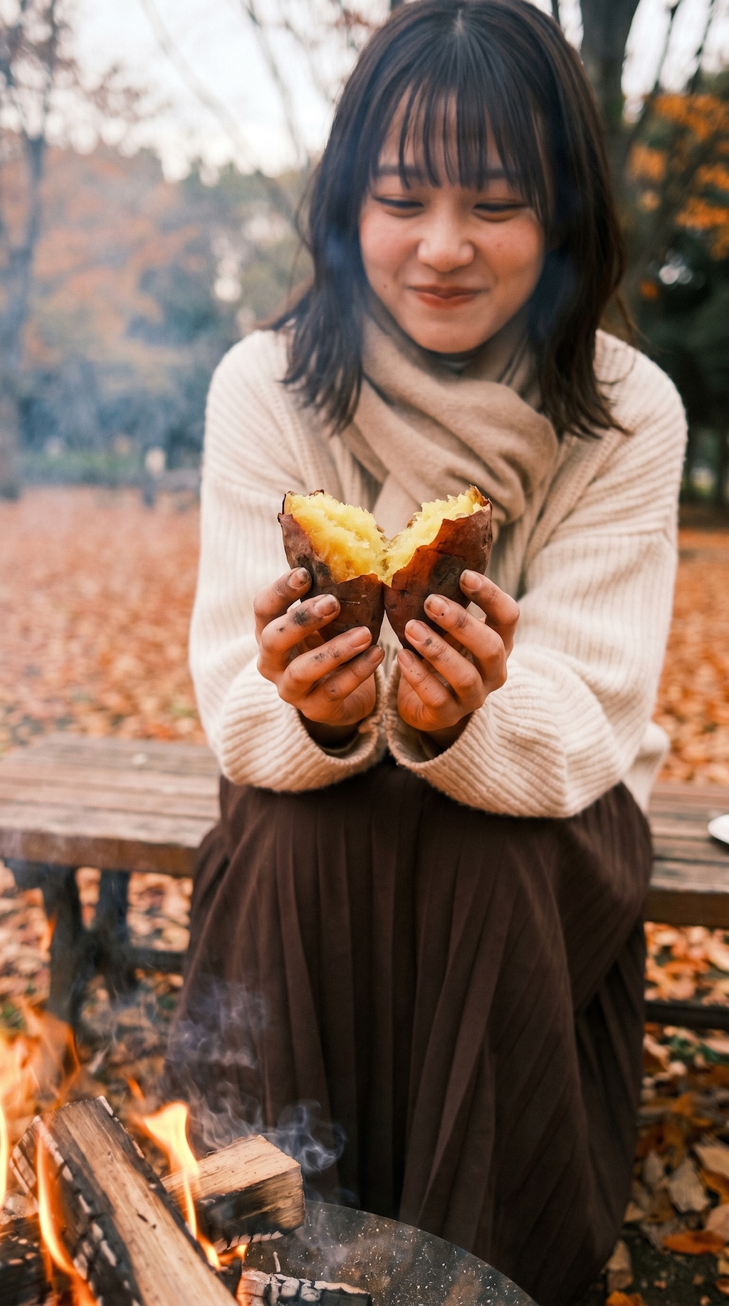 Warm Hands, Sweet Potatoes, Autumn
