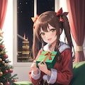 ツインテールサンタコスなごみん🎅🏻🎄🎀♡ 2枚目