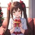 ツインテールサンタコスなごみん🎅🏻🎄🎀♡ 4枚目