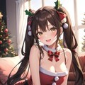 ツインテールサンタコスなごみん🎅🏻🎄🎀♡ 3枚目