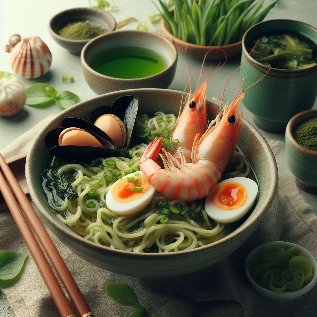 飲み物に合うseafood noodle