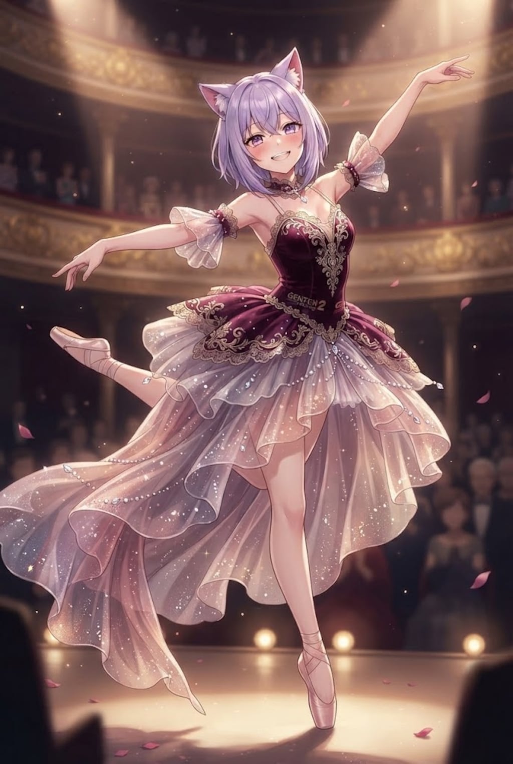 ステップし笑顔のプリマドンナシス