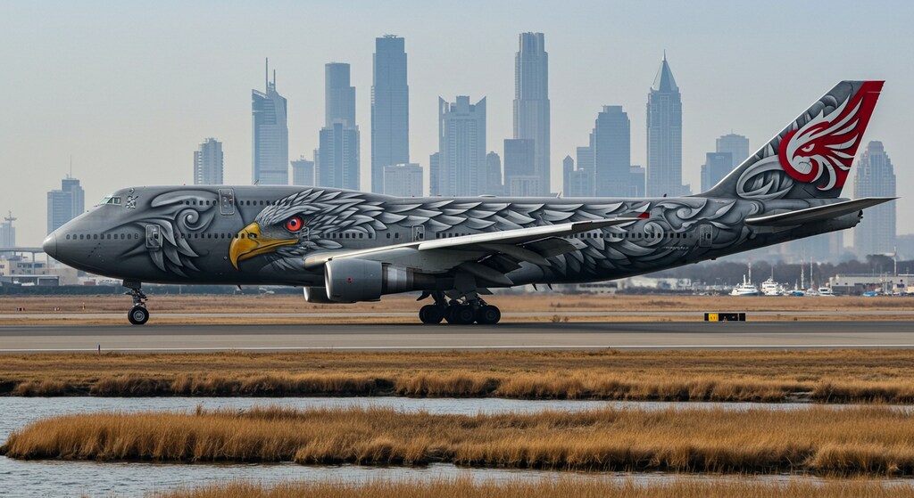 ボーイング747　鳥系デザイン