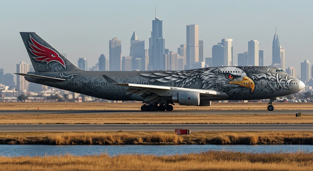 ボーイング747　鳥系デザイン