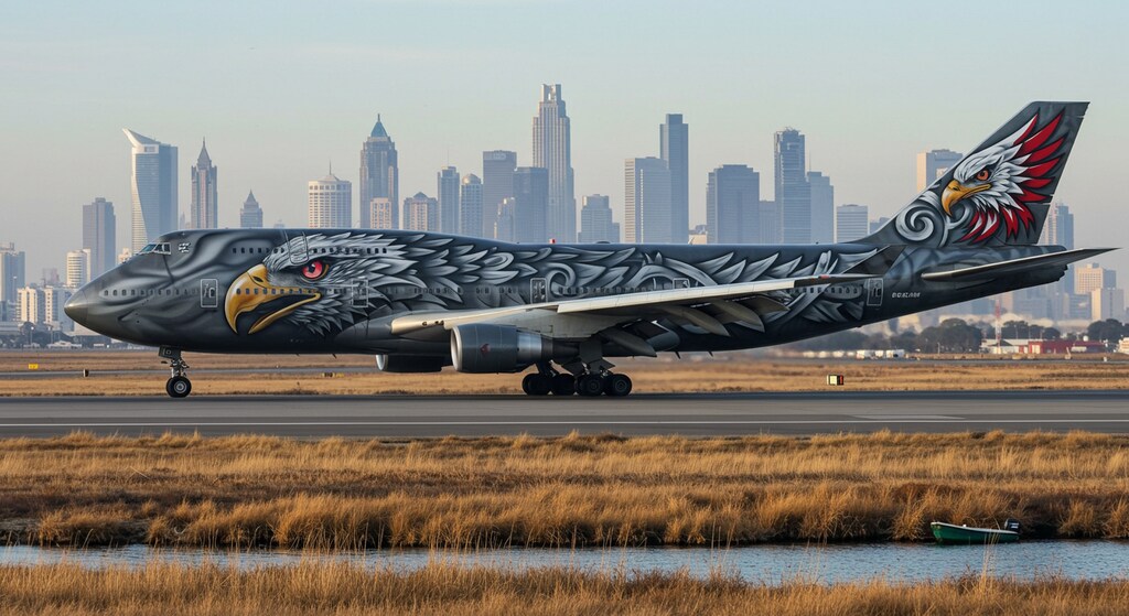 ボーイング747　鳥系デザイン