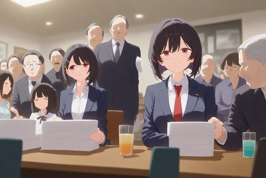 記者会見、のんびり進行中