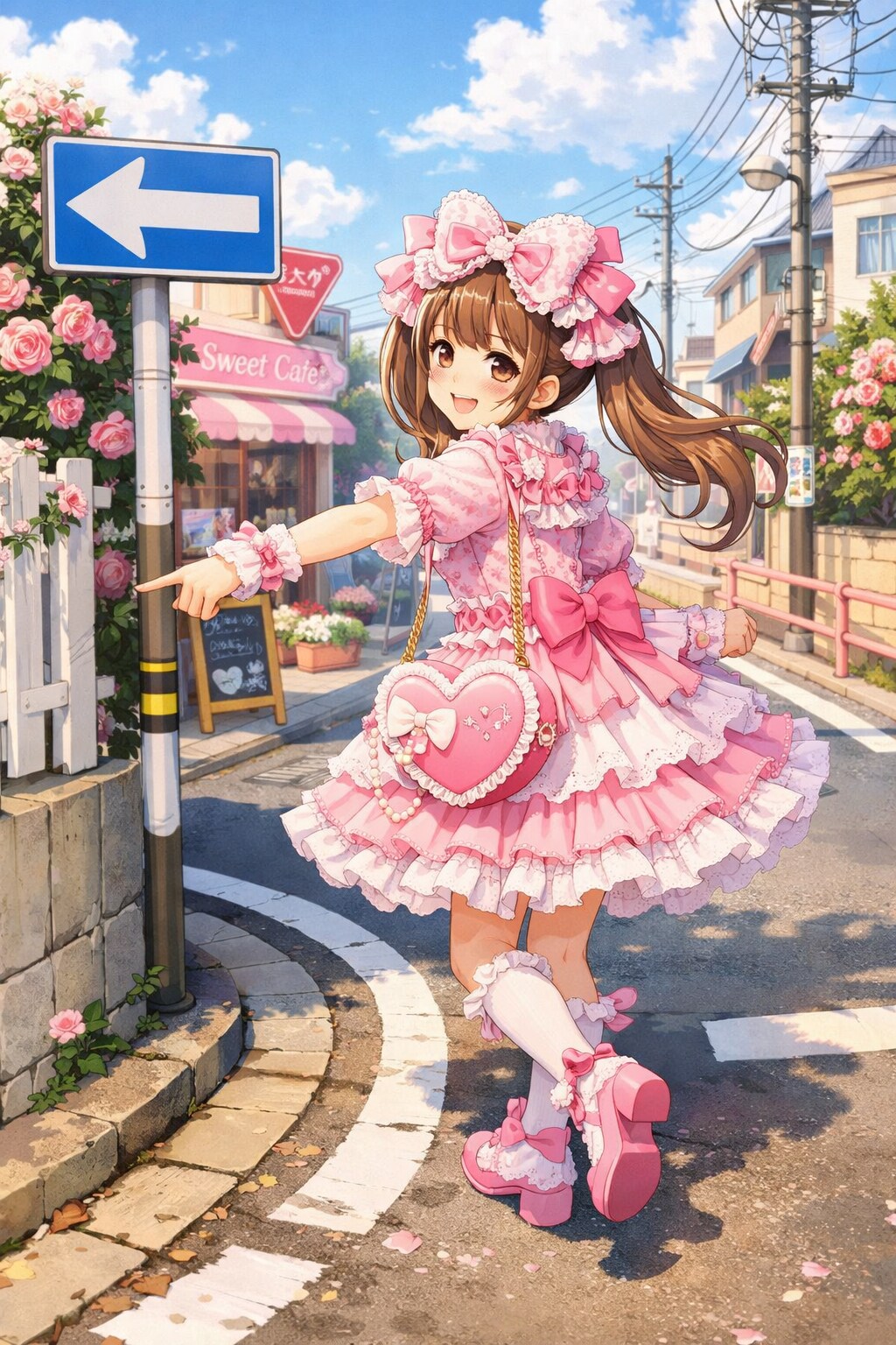 そこの十字路、左曲ガーリー | の人気AIイラスト・グラビア