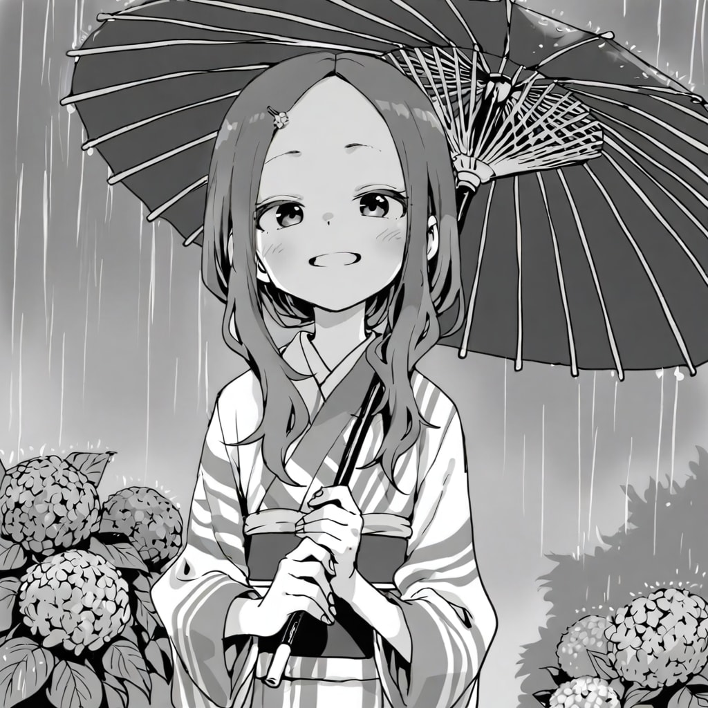 アジサイと乙女 | の人気AIイラスト・グラビア