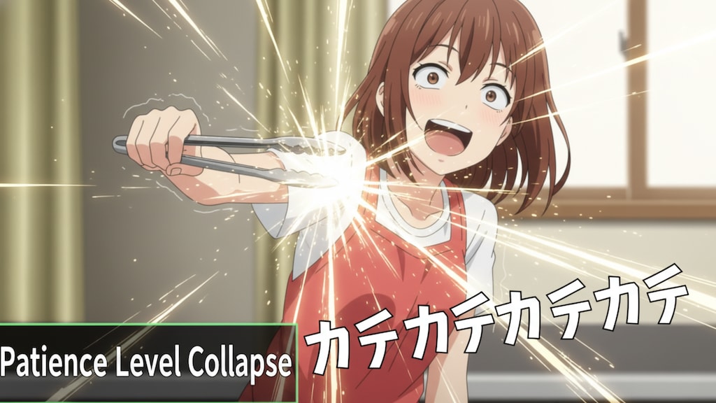 我慢レベル崩壊