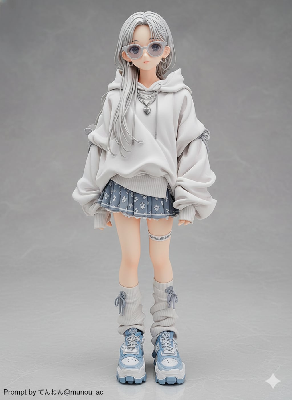 niji少女をてんねん@munou_ac さん呪文でフィギュア化