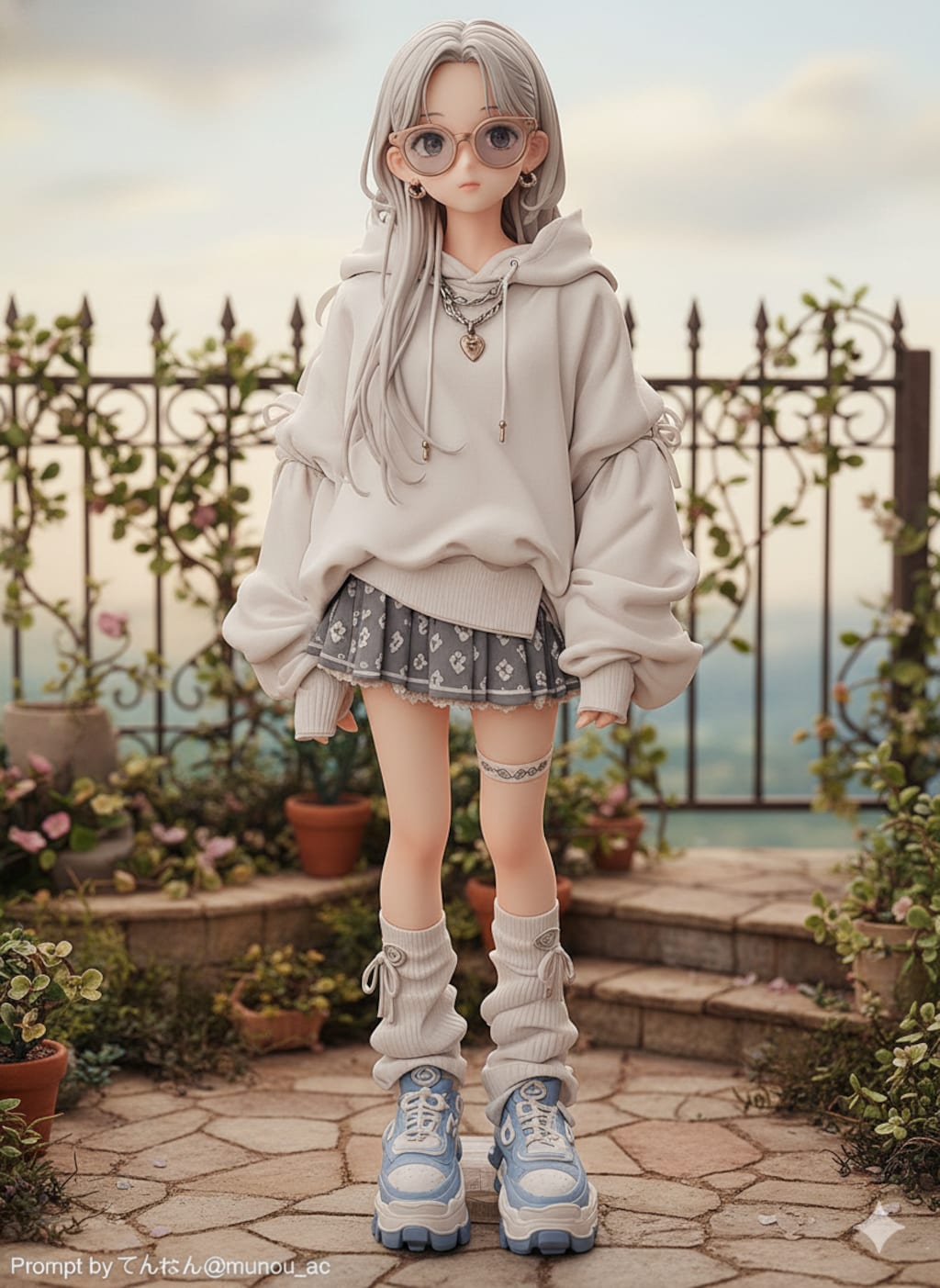 niji少女をてんねん@munou_ac さん呪文でフィギュア化