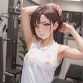 透け透けノーブラTシャツな女の子 2枚目