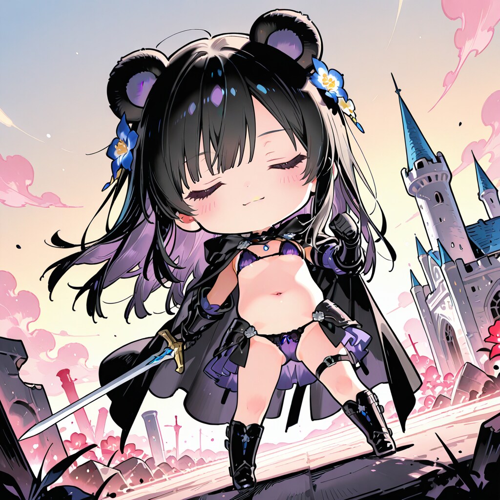 ちびマイクロビキニアーマーくまみみナイトさん
