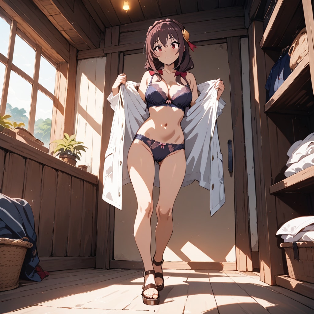 ゆんゆん着替え中