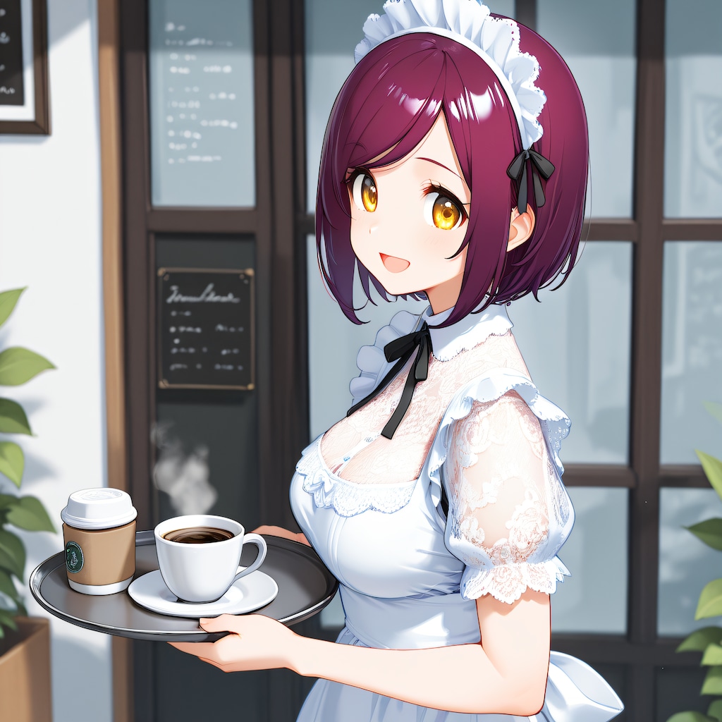 おはようございます（挨拶メイドの芽衣ちゃん）