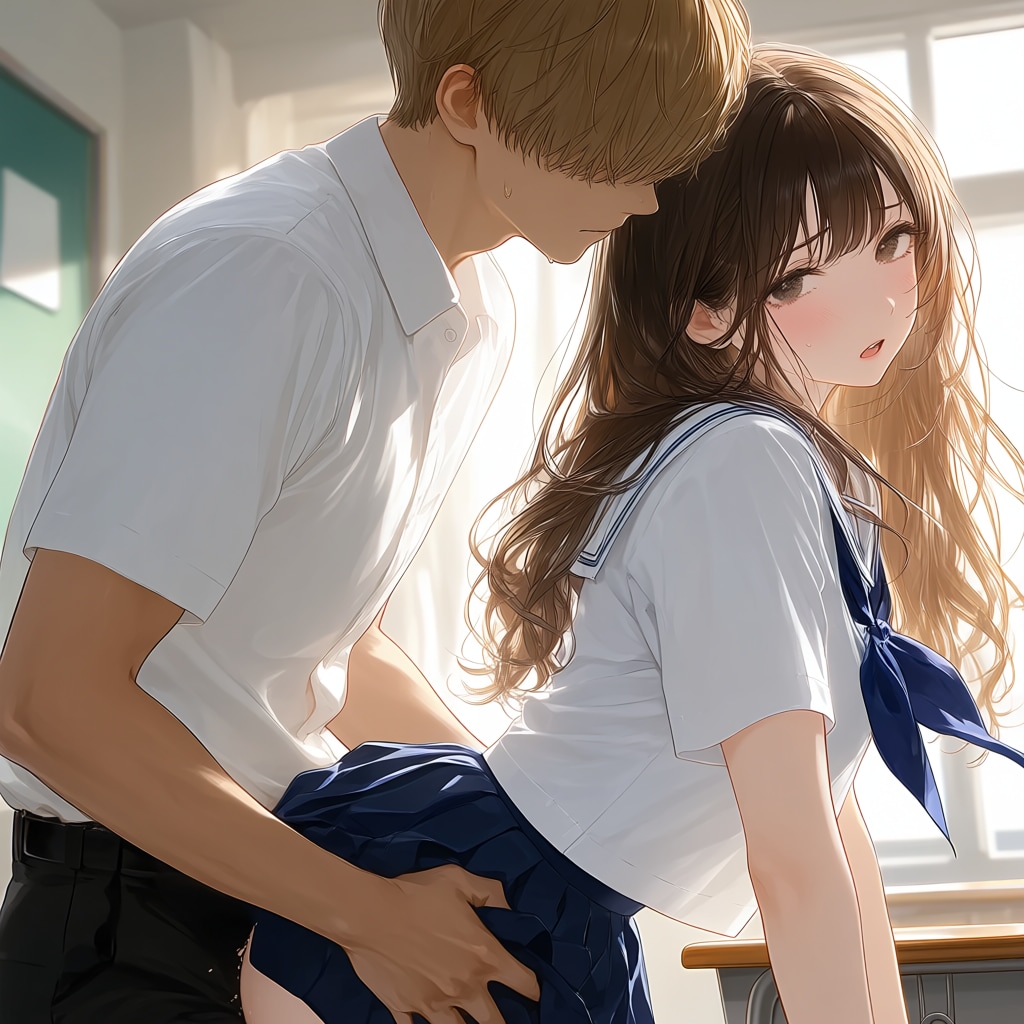 校内で・・・