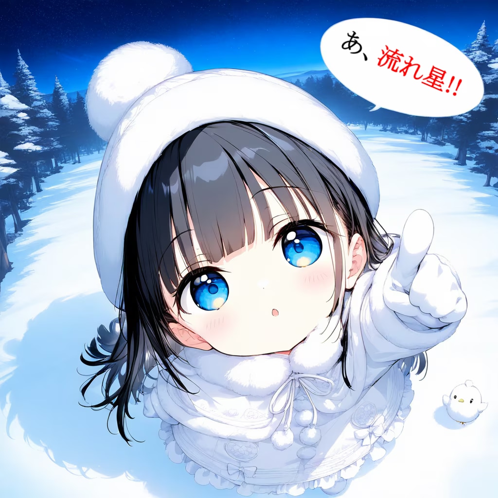 【セリフ入れました】夜空に