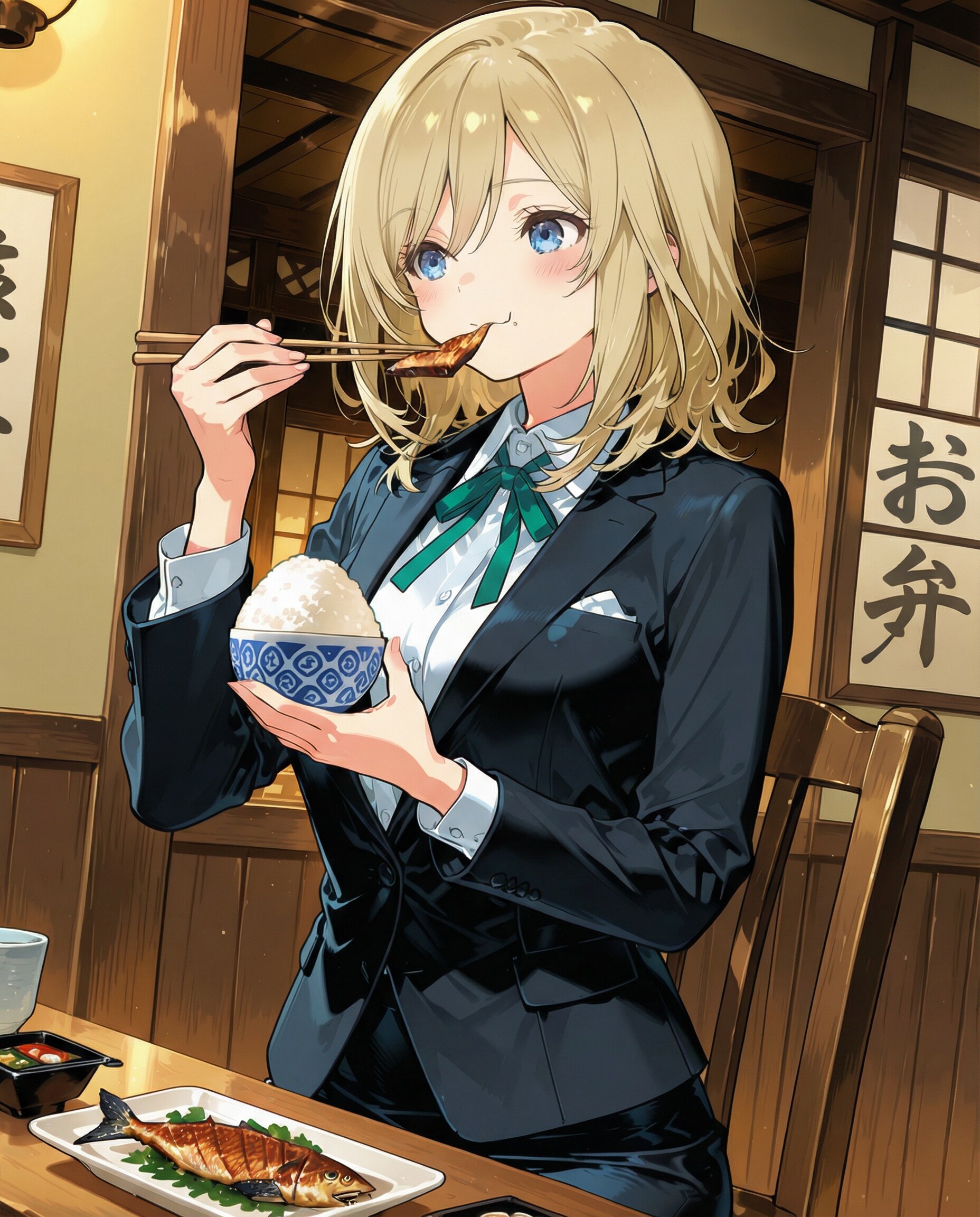 定食屋でご飯なエイミーさん(PHOENIX→Gemini修正版)