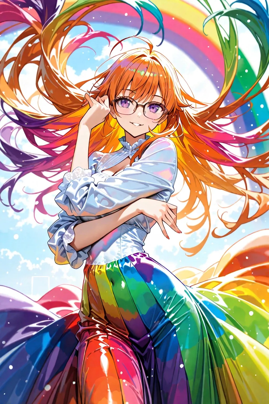 虹にも負けず　夜の花火にも負けない