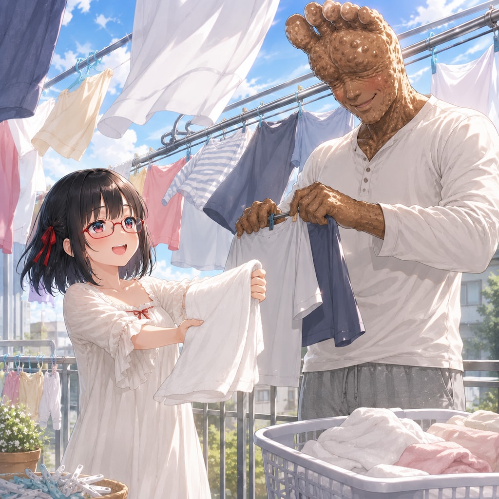 黒瀬さやかさんと足の裏怪人