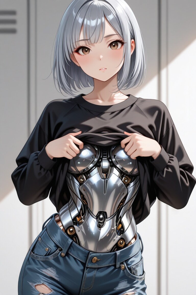 シャツ捲り