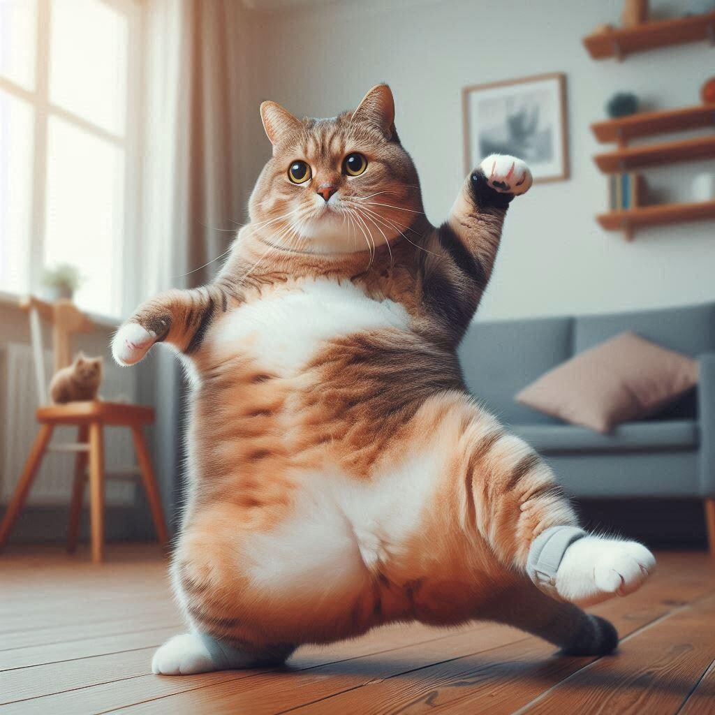 ねこまんま食べて、まんまと太った！