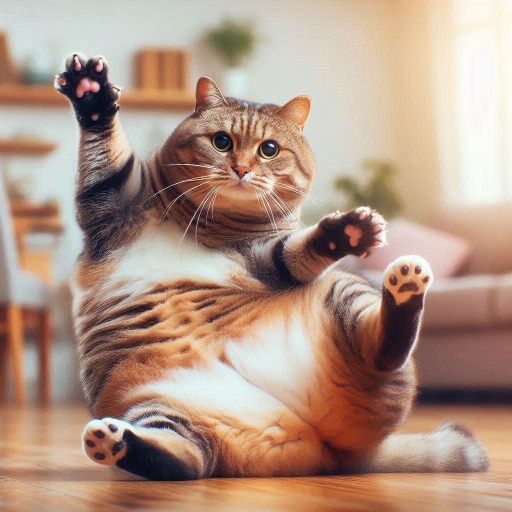 ねこまんま食べて、まんまと太った！